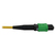 Tripp Lite N390B-01M-12-AP InfiniBand/fibre optic cable 1 m MPO/MTP OFNR OS2 Zwart, Geel