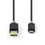 Nedis CCBW60601AT20 USB-kabel 2 m USB 2.0 USB A USB C Antraciet