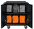 Leba NoteBag NB2-5C-ORA-IT tároló/töltő kocsi és szekrény mobileszközökhöz Hordozható eszközrendező doboz Narancssárga
