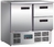 Polar Arbeitstisch mit Kühlschrank, Edelstahl, 1 Tür und 2 Schubladen -