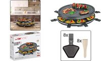 CLATRONIC Raclette-grill RG 3776, pour 8 personnes, noir (95273665)