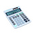 Kalkulator biurowy DONAU TECH, 12-cyfr. wyświetlacz, wym. 210x154x37 mm, metalowa obudowa, srebrny