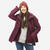 Women's Waterproof 3in1 Travel Trekking Jacket - Travel 100 0° - Burgundy - 2XL