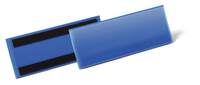 Durable Magnetic Ticket Holder Document Pockets - 50 Pack - 210 x 74mm - Blue