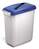 Durable 60L Hinged Bin Lid ECO Blue | Slot Cut-Out for Easy Recycling | DURABIN