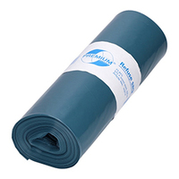 DEISS Premium® Abfallsäcke 70 Liter Blau (25 Stück) Ideal für gemischte Abfälle geeignet - 575 mm x 1000 mm (60 my) 70 Liter