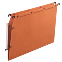ELBA Hängemappe "AZV Ultimate" A4, aus 240 g/m² Karton, V-Boden, seitlich offen, für ca. 330 DIN A4-Blätter, orange, Packung mit 25 Stück