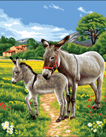 Canvas: Royal Paris: Donkeys