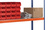GR, Weitspannregal Z1 mit Stahlpaneelen, 1981 x 2146 x 469 mm, blau/orange/verzinkt, 4 Ebenen, Fachlast 442 kg, Feldlast 3.200 kg