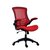 Jemini Marlos Mesh Back Chair with Folding Arms Red KF77788