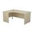 Jemini Left Hand Radial Panel End Desk 1800x1200mm Maple KF805168