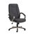 Lucca high back fabric managers chair - charcoal
