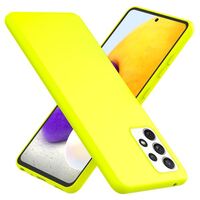 NALIA Neon Handy Hülle für Samsung Galaxy A72, Silikon Soft Case Phone Cover Gelb
