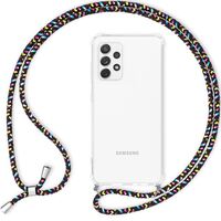 NALIA Necklace Cover with Band compatible with Samsung Galaxy A33 Case, Transparent Anti-Yellow Phonecase & Adjustable Holder Strap, Rugged Crossbody Hardcase & Silicone Bumper ...