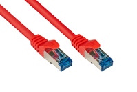 RNS® Patchkabel mit Rastnasenschutz, Cat. 6A, S/FTP, PiMF, halogenfrei, 500MHz, rot, 2m, Good Connec