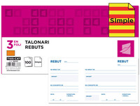 Talonario Liderpapel Recibos 3/Fº Original T105 con Matriz Texto en Catalan