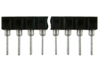 IC-Kontaktfederstreifen, 64-polig, RM 2.54 mm , Messing/Kupferberyllium für DIL-