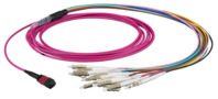 LWL-Patchkabel, LC-Duplex auf MTP-F, 10 m, OM3