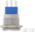 Drucktaster, 1-polig, silber, beleuchtet (blau), 5 A/250 V, Einbau-Ø 19.2 mm, IP
