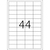 Wetterfeste Folien-Etiketten A4 48,3x25,4 mm ablösbar weiß matt strapazierfähig