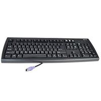 Keyboard (SWISS) KB.KBP03.313, Full-size (100%), Wired, PS/2, QWERTZ, Black Tastaturen
