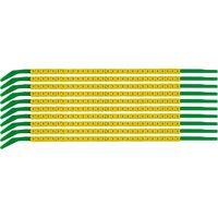 Clip Sleeve Wire Markers SCNG-09-1, Black, Yellow, Kábeljelölok