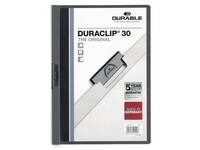 Durable Duraclip® Klemmap A4, 1-30 vel, Antraciet (doos 25 stuks)