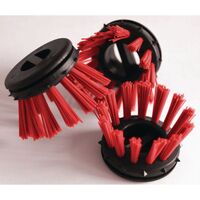 Round brush for ring rubber mats