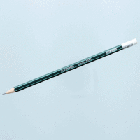 Bleistift mit Radierer Othello 2B grün mit Streifen