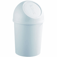 Abfallbehälter 13l Kunststoff mit Push-Deckel lichtgrau