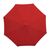 Bolero Round Parasol in Red with Ergonomic Pulley System - 2.37 x 2.5 M