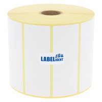 Thermodirekt-Etiketten 90 x 20 mm, 3.200 Thermoetiketten Thermo-Eco Papier auf 1 Zoll (25,4 mm) Rolle, Etikettendrucker-Etiketten permanent