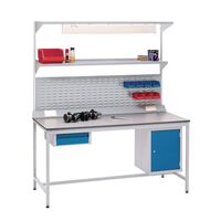 Complete heavy duty modular square tube workbench