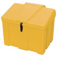 Heavy duty lockable salt and grit bin - 110L