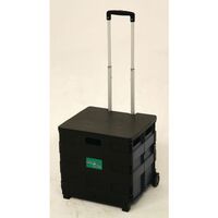 Folding box trolleys - 35kg capacity with lid