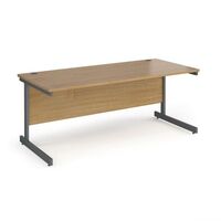 Essential office rectangular desk with cantilever leg