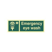 Emergency eye wash sign