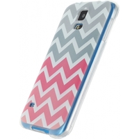 Xccess TPU Case Samsung Galaxy S5/S5 Plus/S5 Neo Wave Pink/Grey