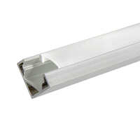 Alu Eck-Profil 2 OP, 200cm, für LED-Strips bis 12 mm