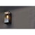 Außenwandleuchte KARO, E27 max. 60W/15W, Aluminium / Glas, Schwarz + Holzoptik dunkel