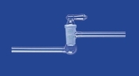 Vakuum-Kegelhähne Einweg Borosilikatglas 3.3 | Beschreibung: Vakuum-Kegelhahn HV-Hähne Schenkel parallel