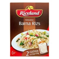 Főzőtasakos rizs RICELAND Barna 2x125g
