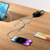 Kabel przewód do telefonu StarSpeed 3w1 USB - micro USB / iPhone Lightning / USB-C 1.2m - czarny