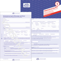 Einheitsmietvertrag für Wohnungen und Häuser, mit Übergabeprotokoll & Hausordnung, A4, 5-seitig