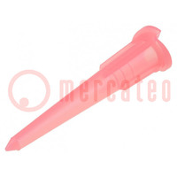 Needle: plastic; 1.25"; Size: 24; double tapered,straight