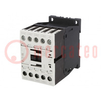 Contactor: 4-pole; NO x4; 24VDC; 4A; for DIN rail mounting; W: 45mm