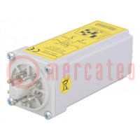 Timer; 0,25s÷12min; DPDT; 250VAC/8A,24VDC/8A; Usup: 230VAC; socket