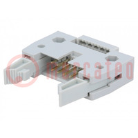 Plug; IDC; male; PIN: 10; with ejector; IDC; for ribbon cable; 3A