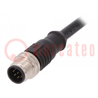 Plug; M12; PIN: 8; male; A code-DeviceNet / CANopen; IP67; 30V; 2A