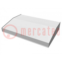 Enclosure: desktop; 1456; X: 432mm; Y: 287mm; Z: 76mm; aluminium; blue